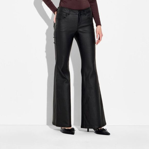 Wild Fable - Women's Flare Pants - Wild Fable Black L Black - Picture 2 of 3